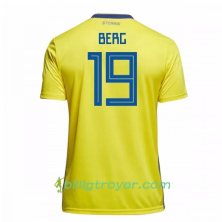 Billige Fotballdrakter Sverige Berg 19 VM 2018 Hjemmedraktsett